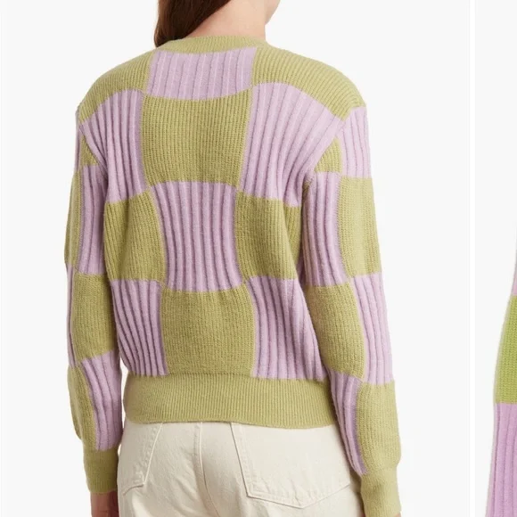 NWT Lush checkered sweater - Picture 2 of 2